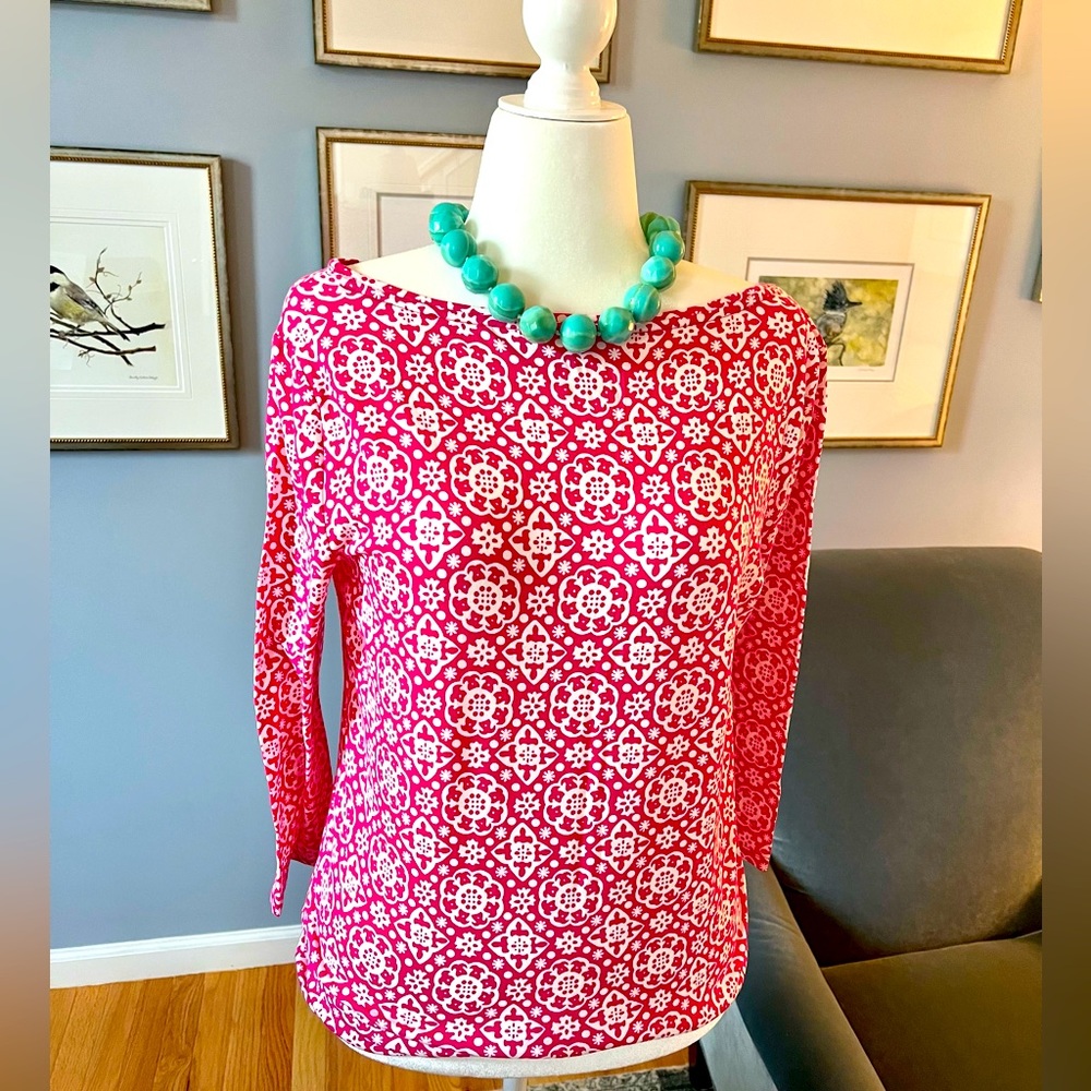 Talbots Tee in pink - Size L NWT